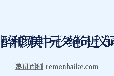 醉和颜美中元夕绝句近义词是什么意思的图片